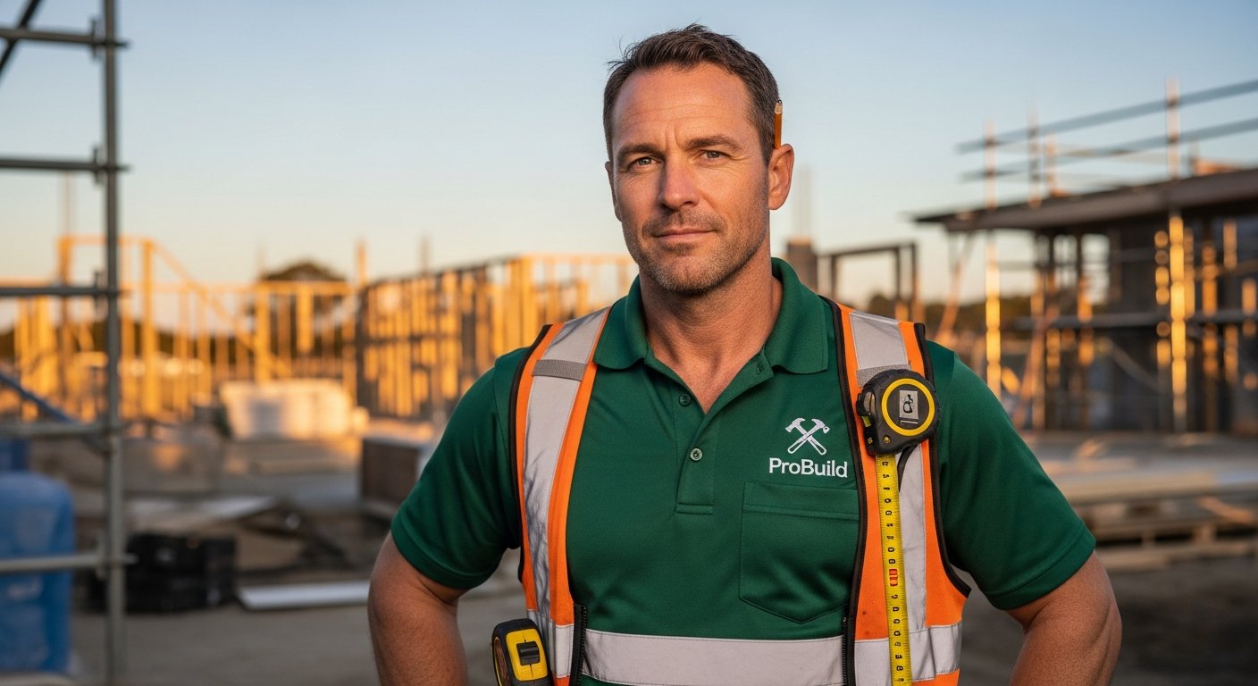Jegar Builders Group builder discussing renovation plans with a homeowner in a Greater Manchester kitchen